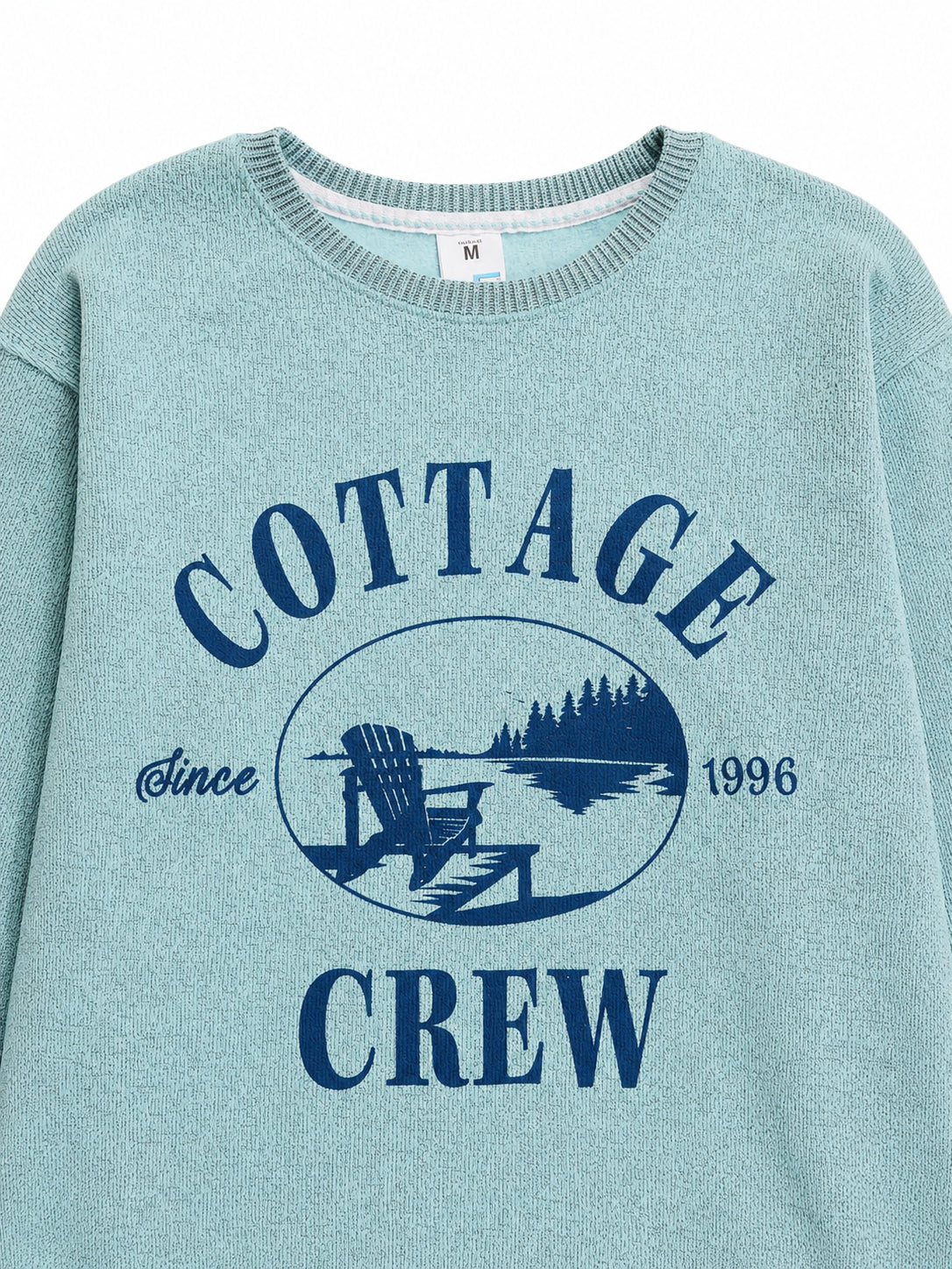 Nantucket Cottage Graphic Crewneck Sweatshirt