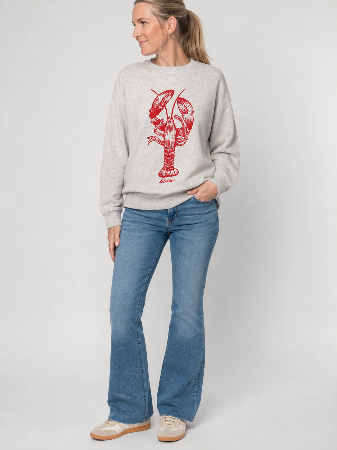 Lobster Nantucket Crew Sweater