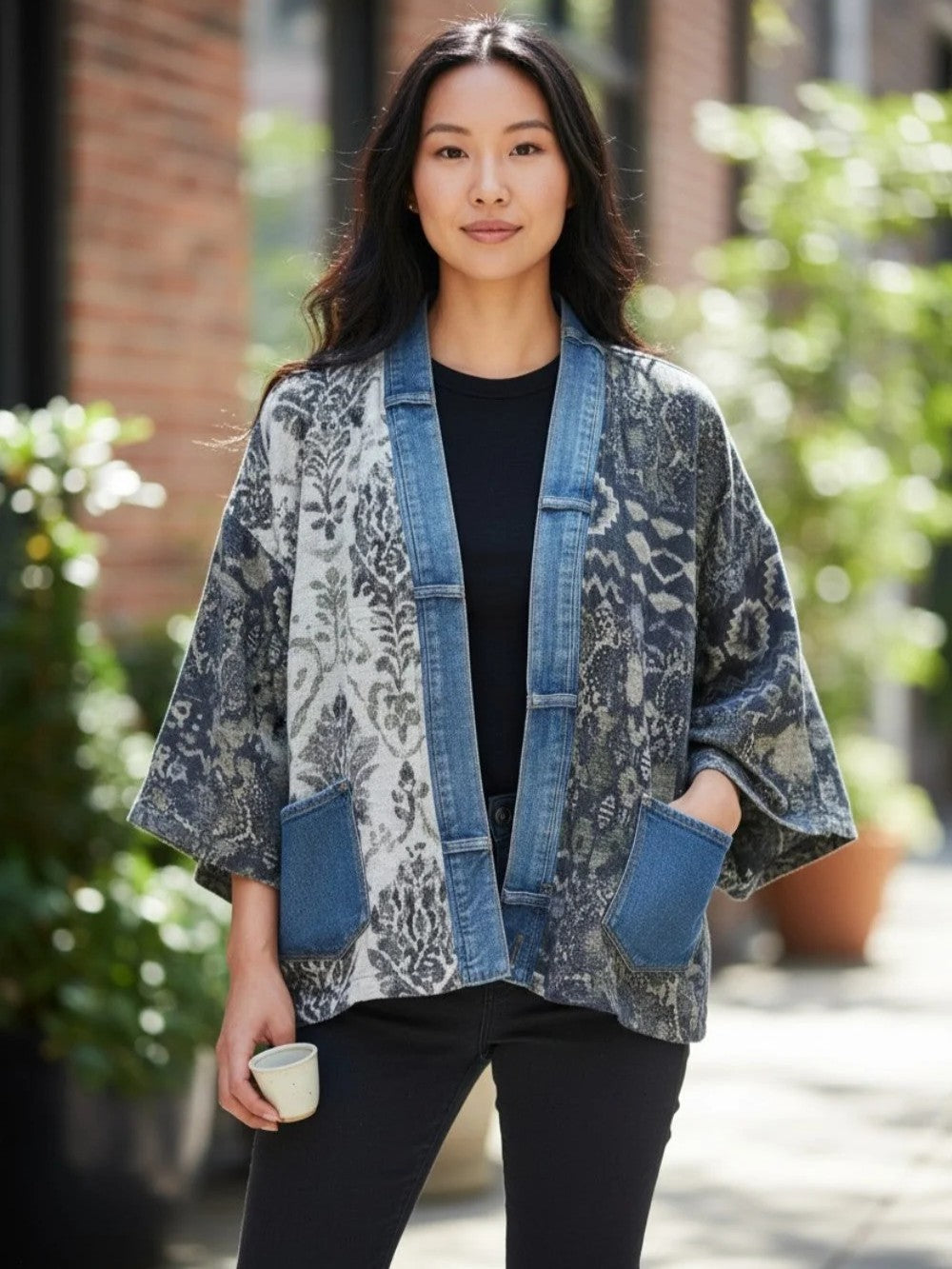 Shannon Passero Karol Paisley Denim Cardigan
