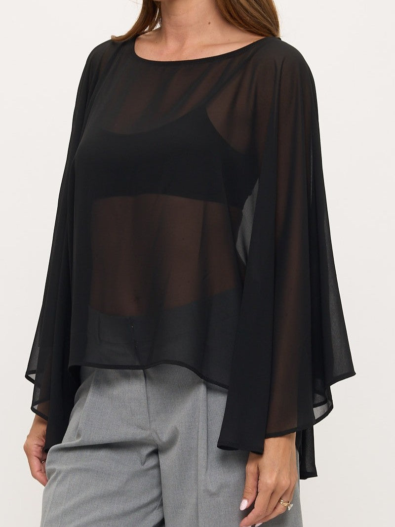 Chiffon Poncho