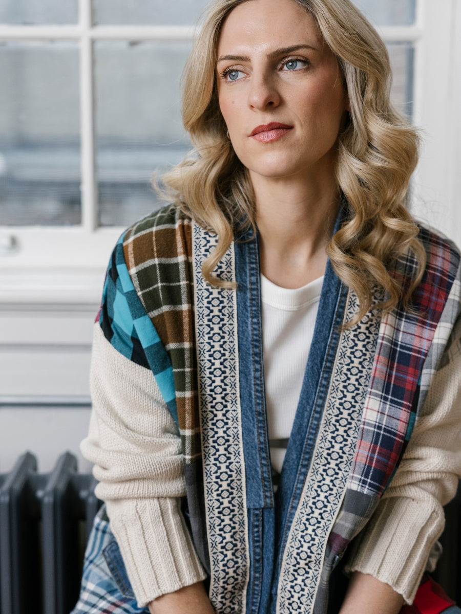 Shannon Passero Addison Plaid Open Cardigan