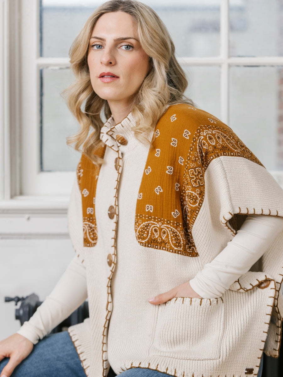 Shannon Passero Bandana Poncho Top