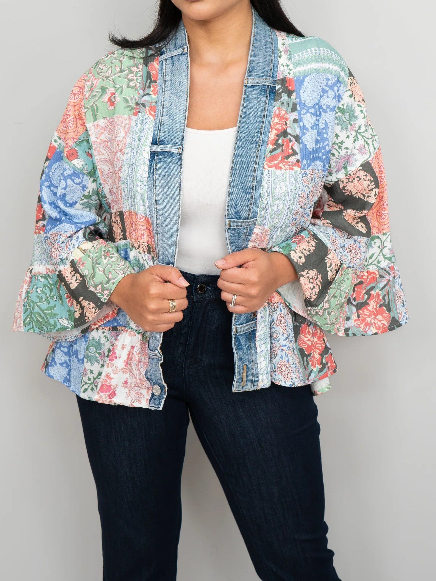 Shannon Passero Zara Vintage Patch Kimono