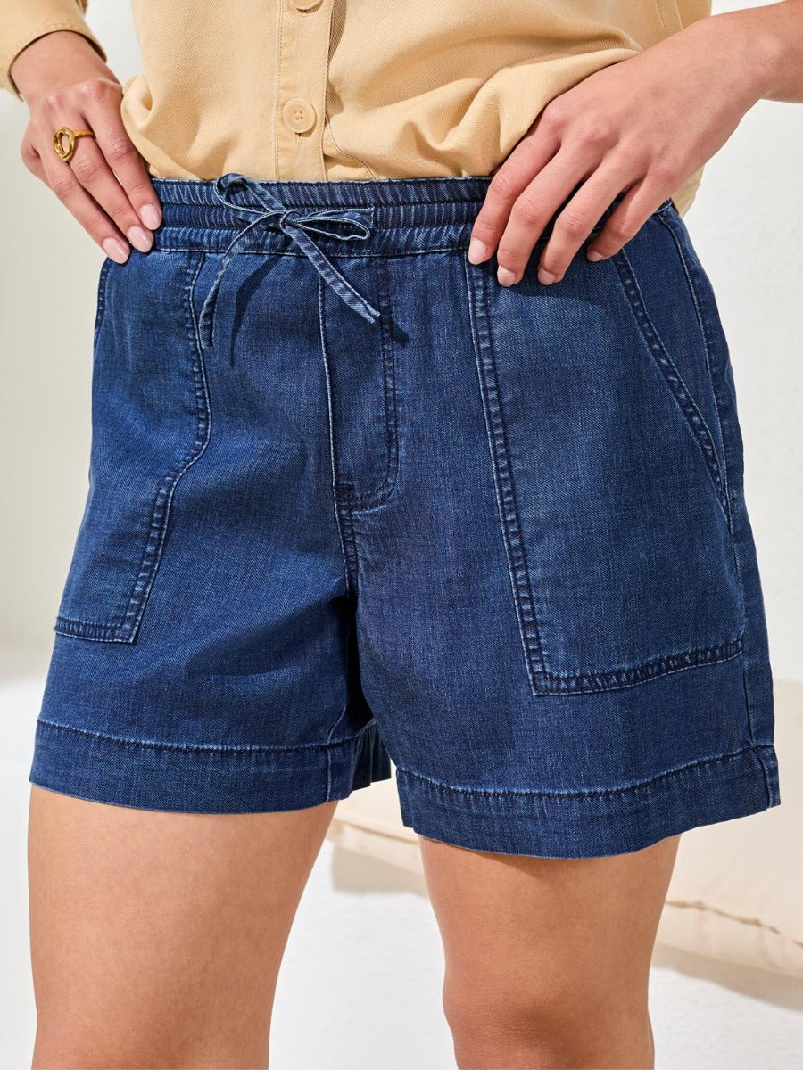 Tribal Audrey Tie-Waist 6" Shorts