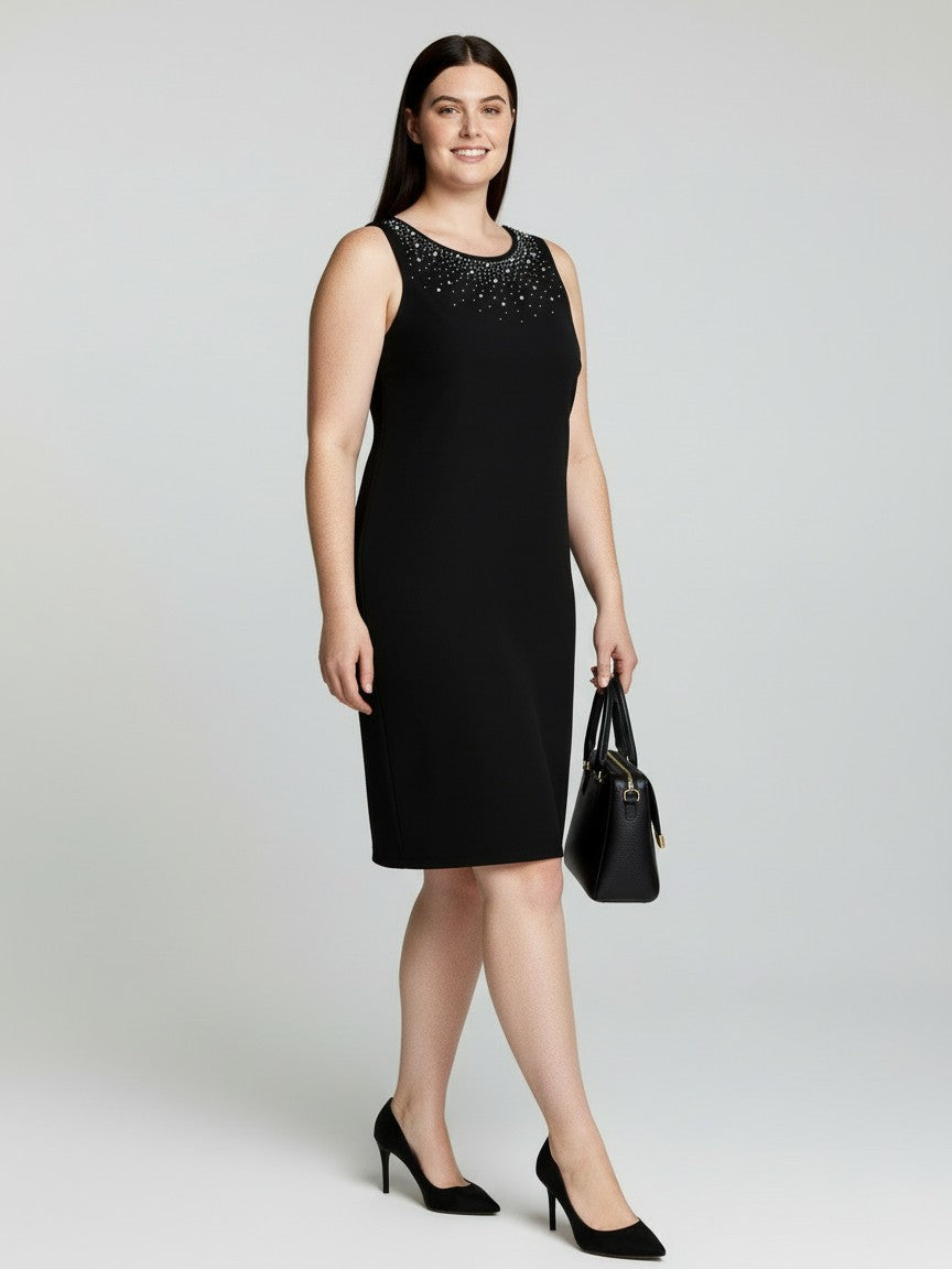 Night Out Rhinestone Sleeveless Dress