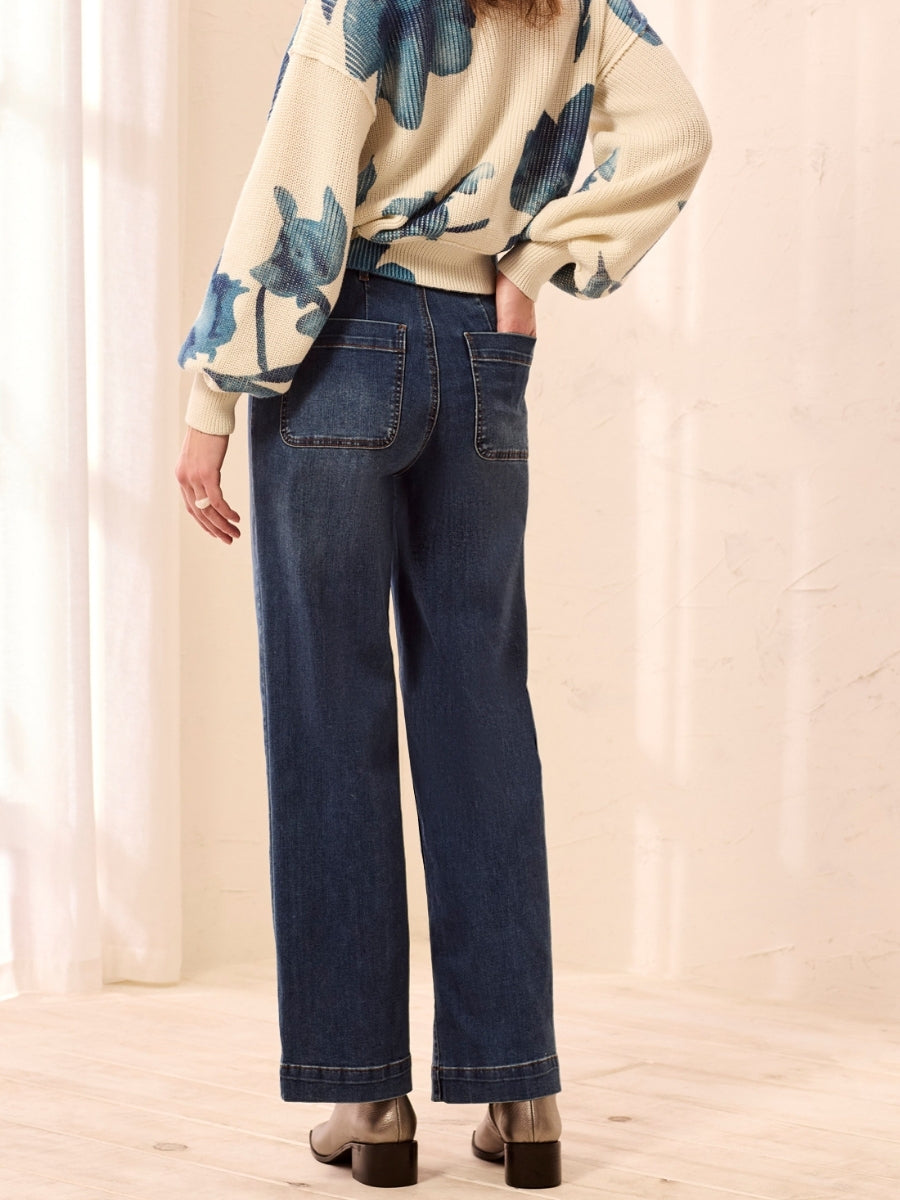 Tribal Sophia Double Trouble Straight Denim Jean