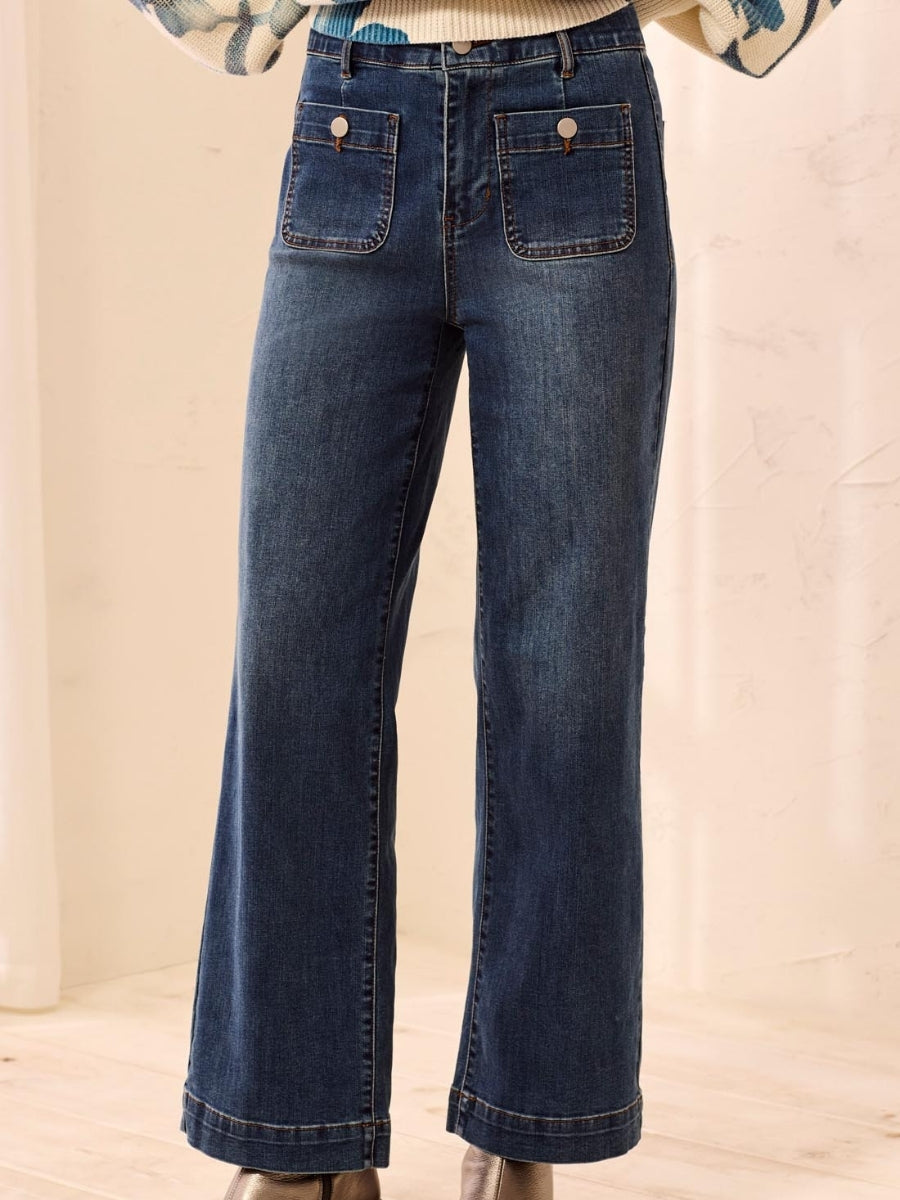 Tribal Sophia Double Trouble Straight Denim Jean