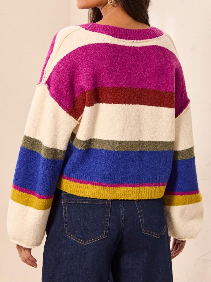 Tribal Puff Sleeve Cardigan