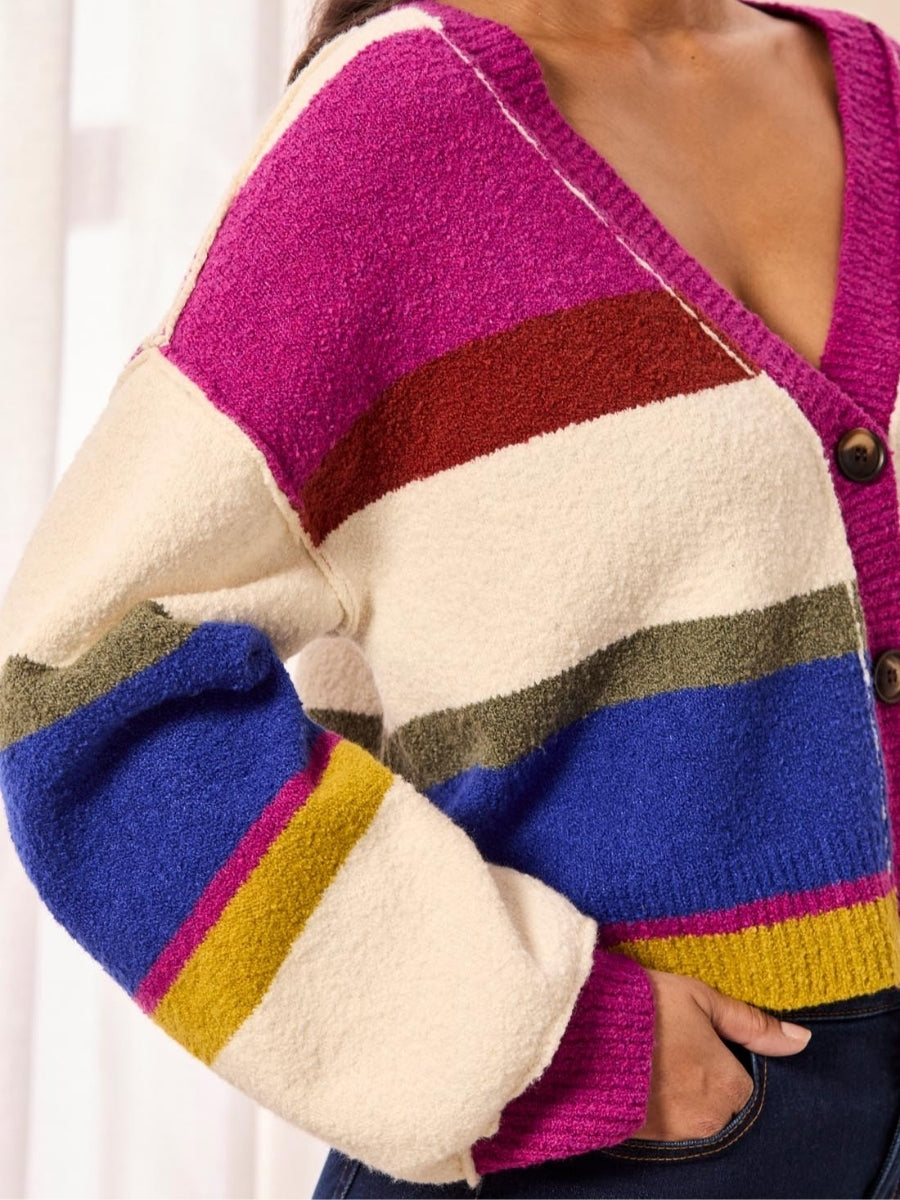 Tribal Puff Sleeve Cardigan