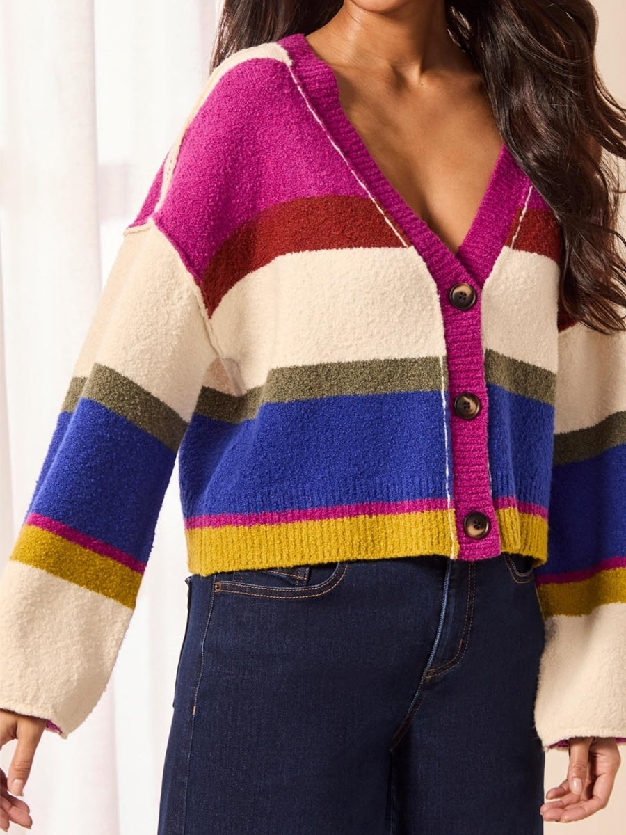 Tribal Puff Sleeve Cardigan