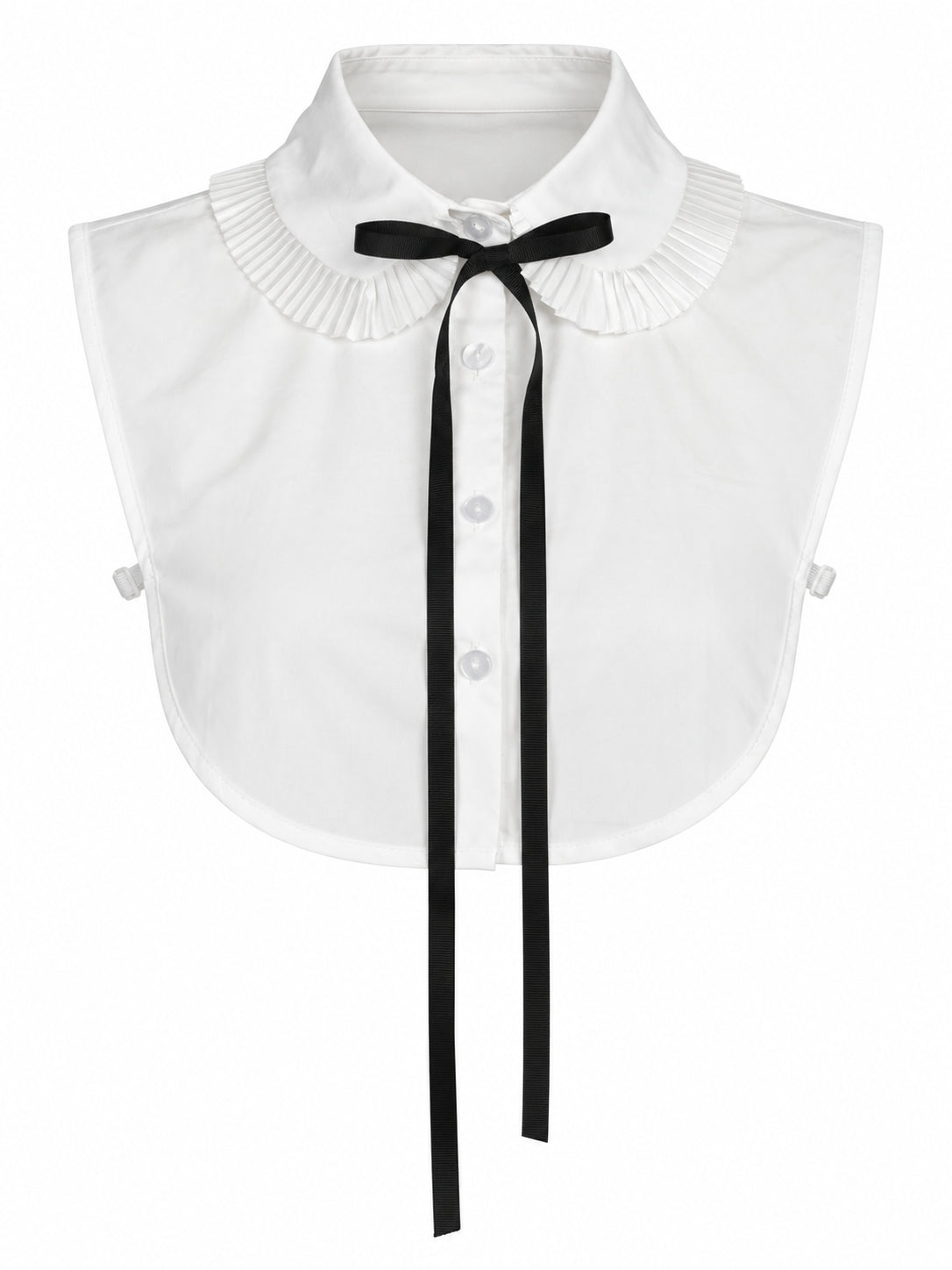Black Bow Dickie Collar