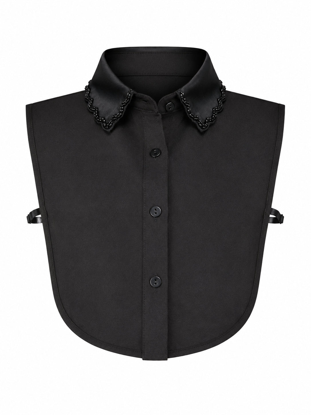 Black Beaded Embroidered Collar