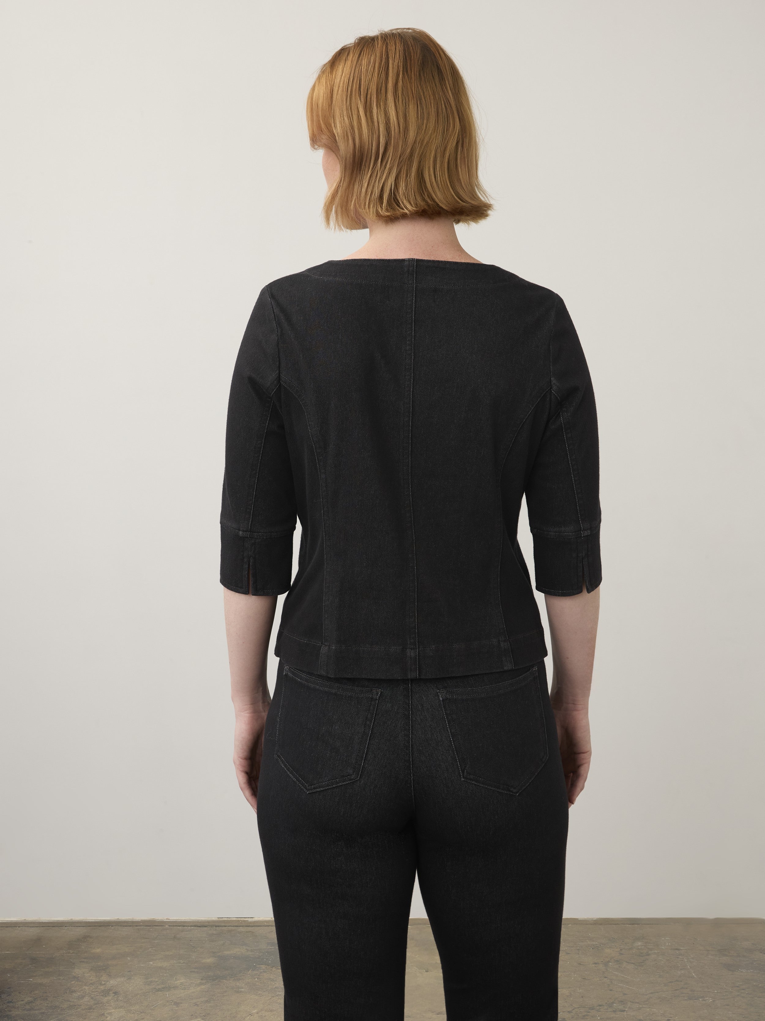 FDJ Anthro Knit Denim Jacket