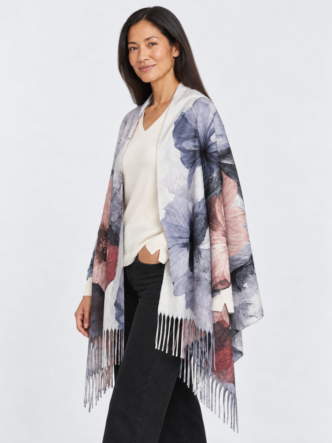 Floral Watercolour Scarf