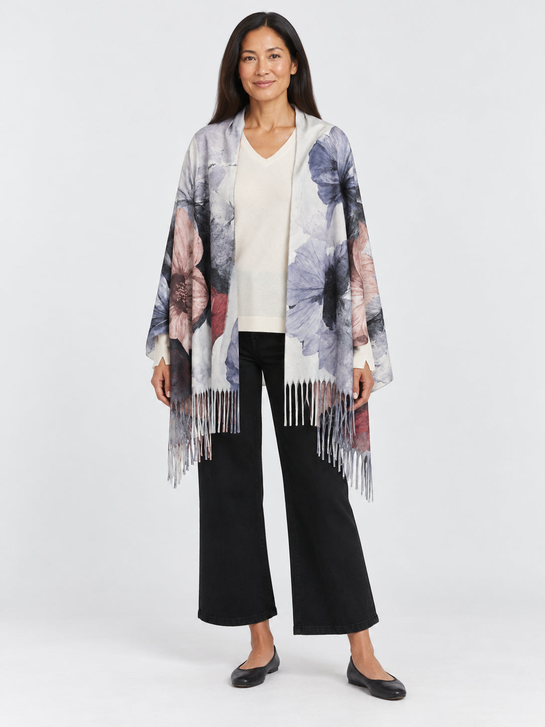 Floral Watercolour Scarf