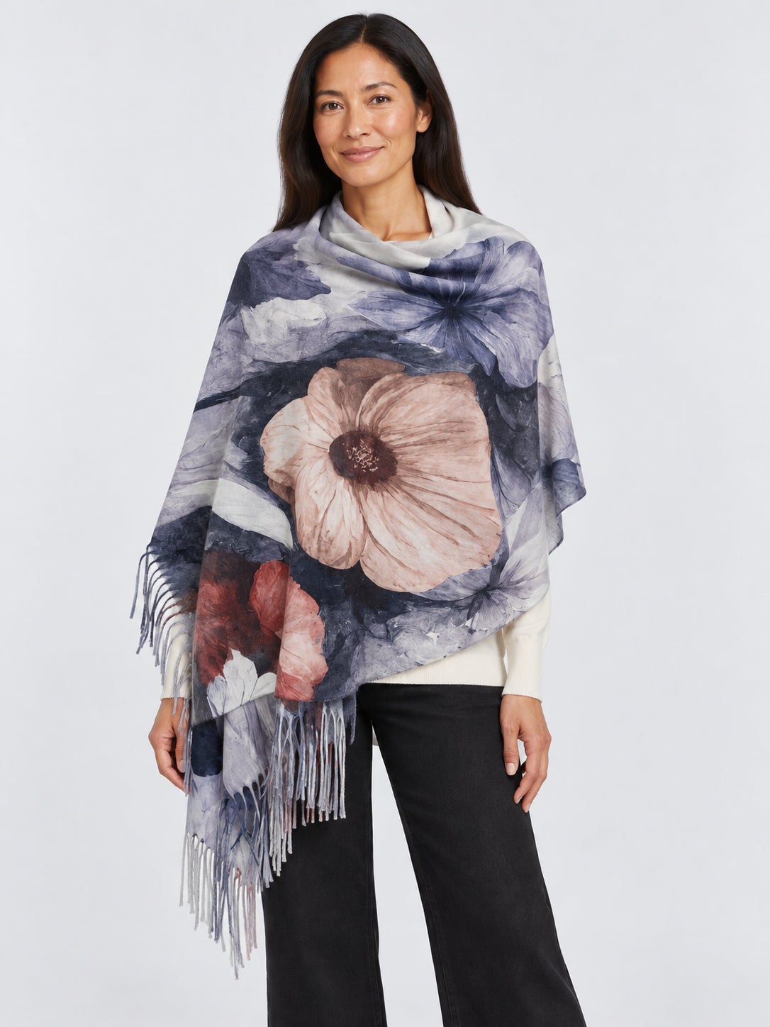 Floral Watercolour Scarf
