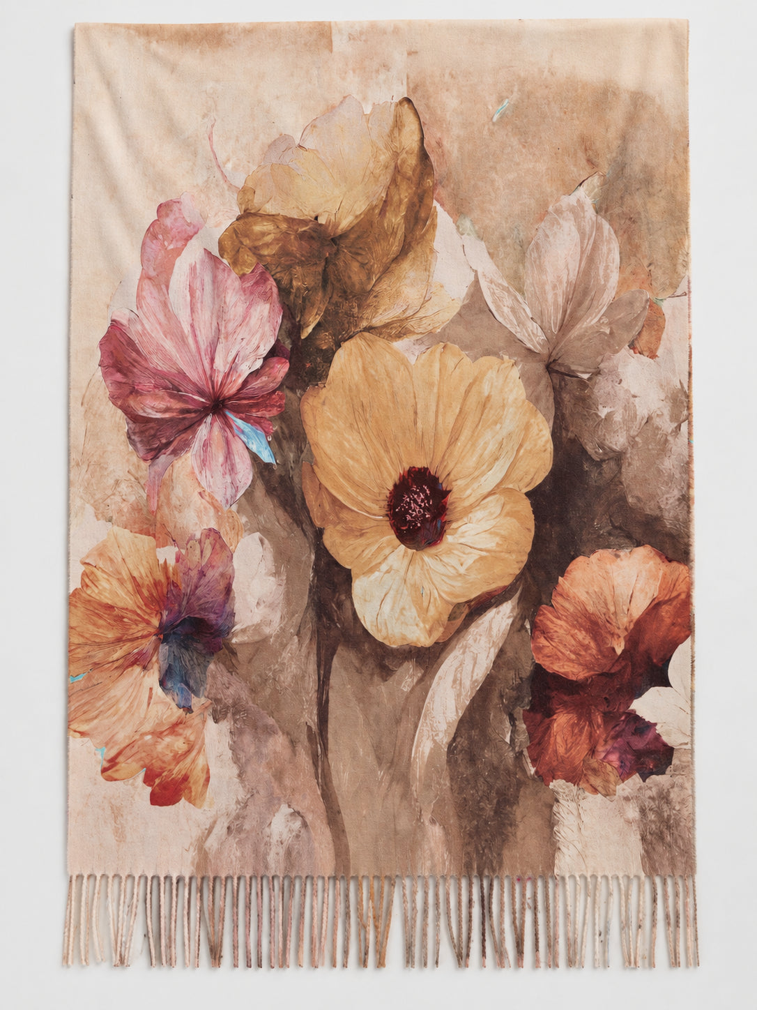 Floral Watercolour Scarf
