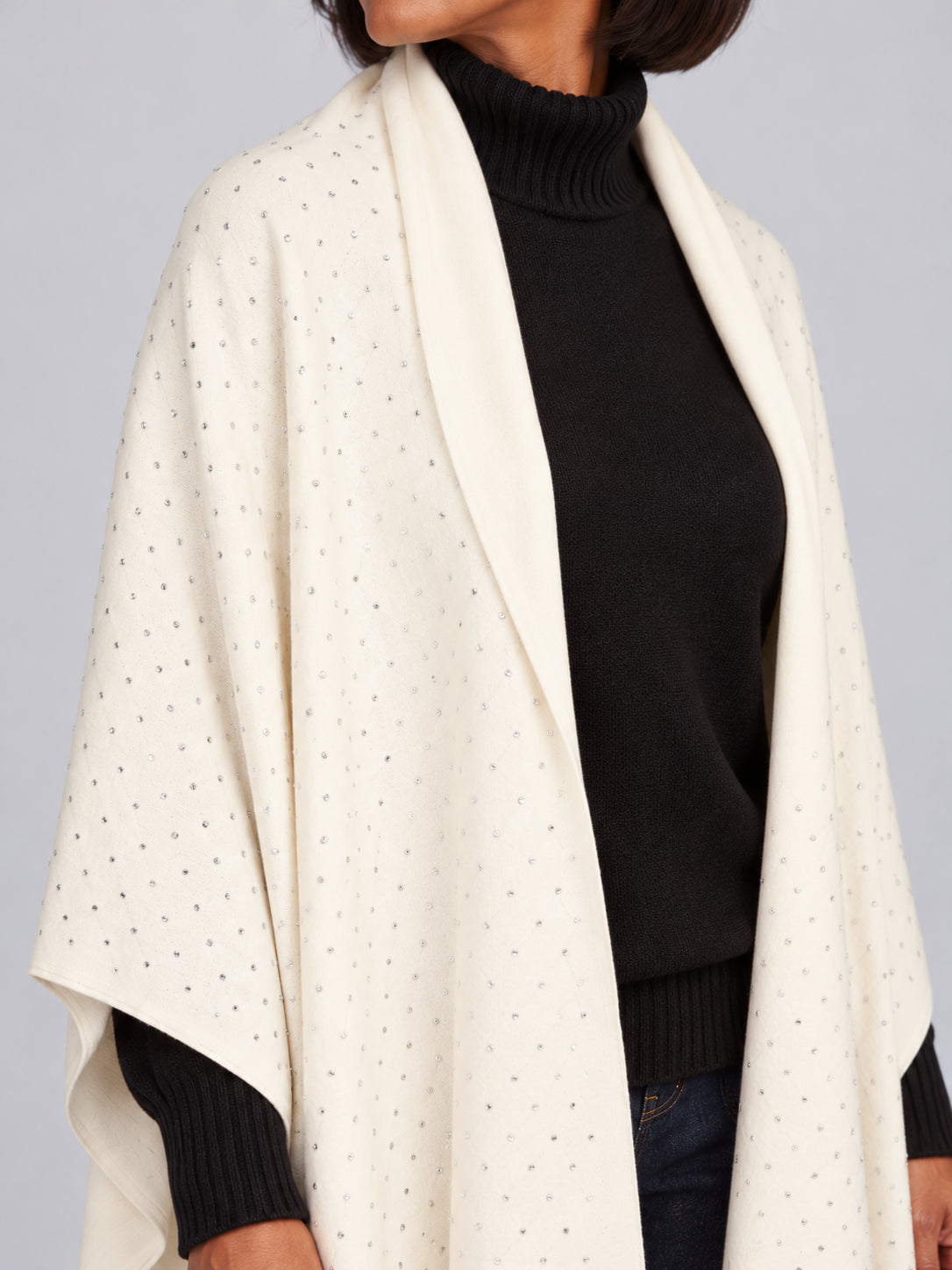 Solid Sparkle Scarf with Fringe