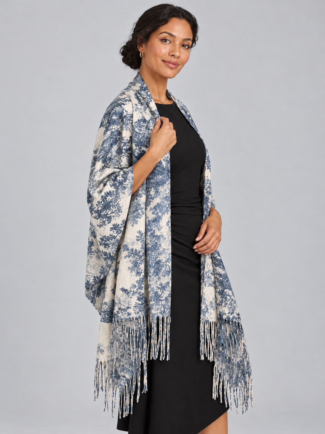 Touile De Jouy Fringe Scarf
