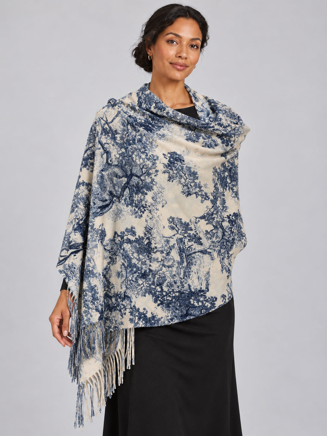 Touile De Jouy Fringe Scarf