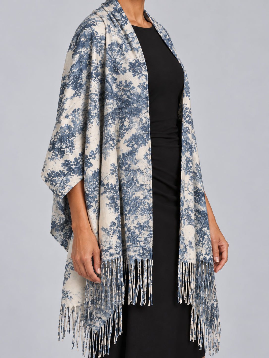 Touile De Jouy Fringe Scarf