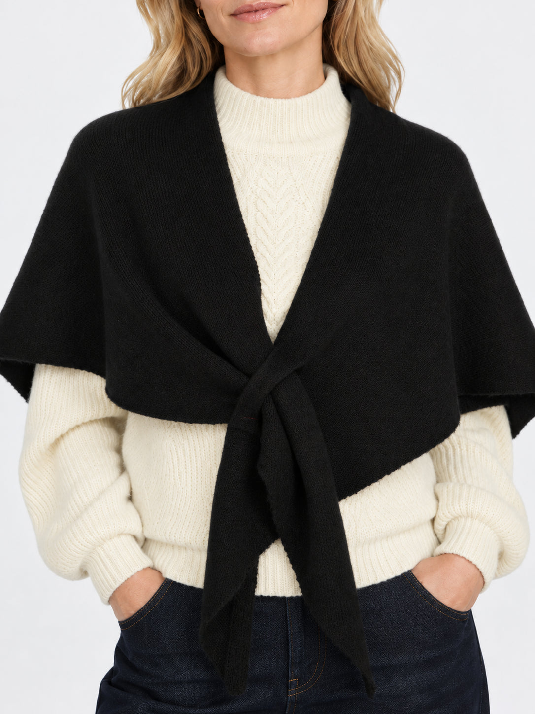 Pull Through Knit Wrap
