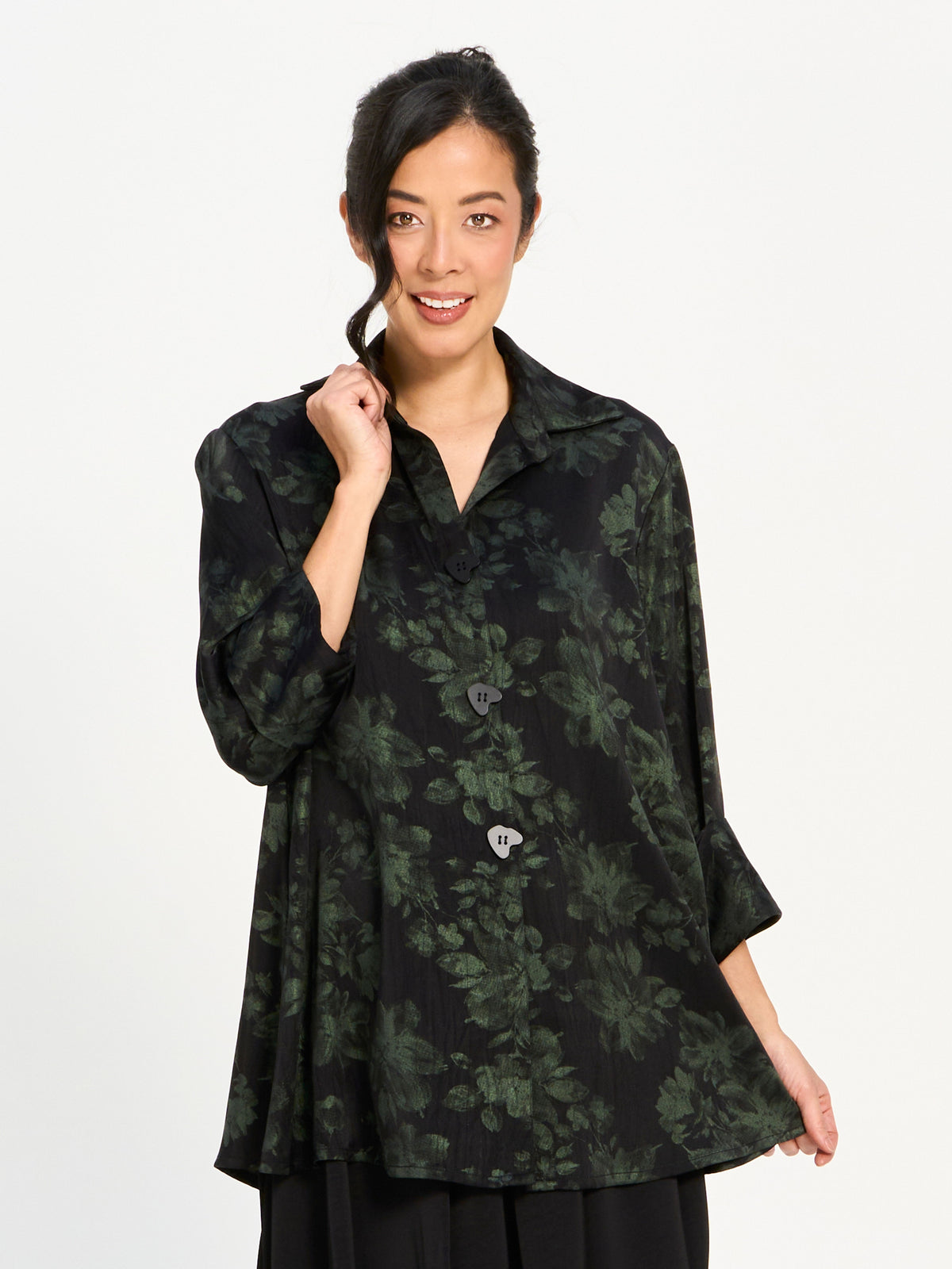 Satin Touch High-Low Jacket