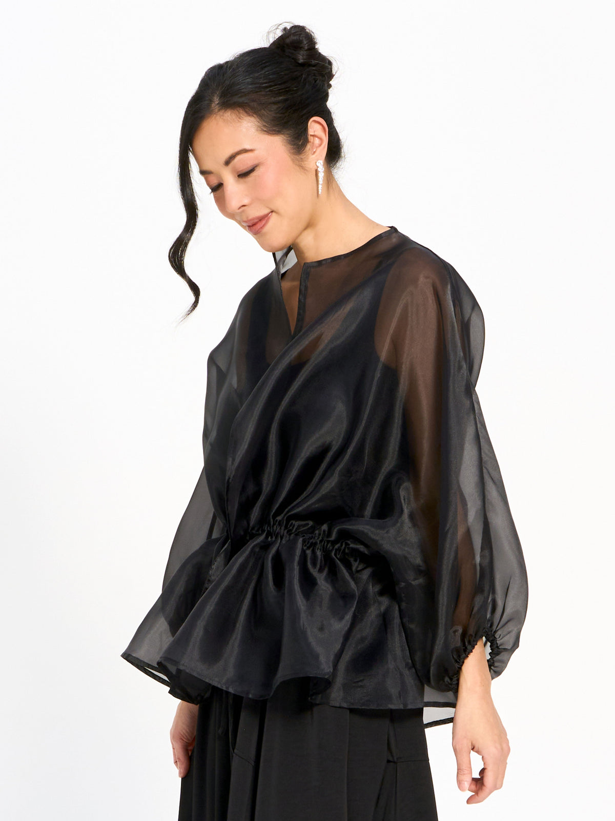 Organza Tie Waist Topper