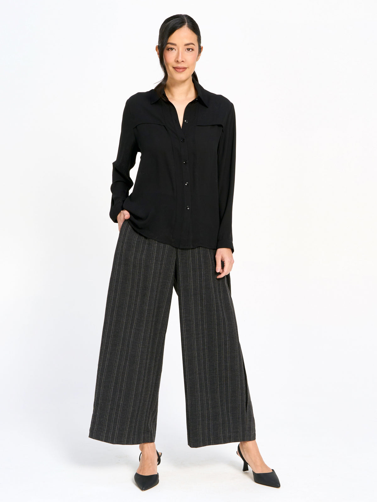 Night Out Button Front Shirt