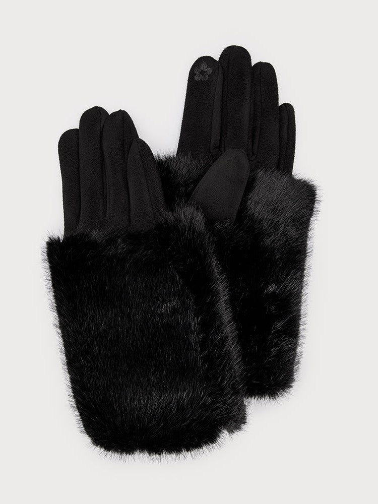 Faux Fur Wrist Wamer Gloves