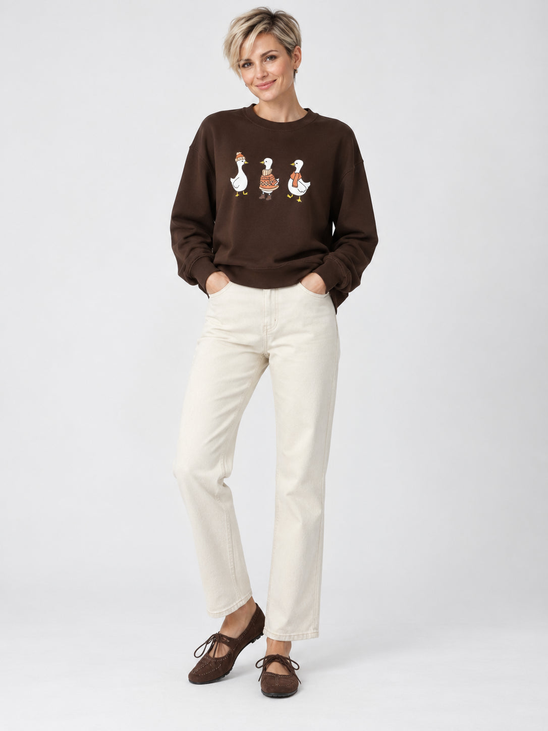 Fall Goose Trio Sweatshirt