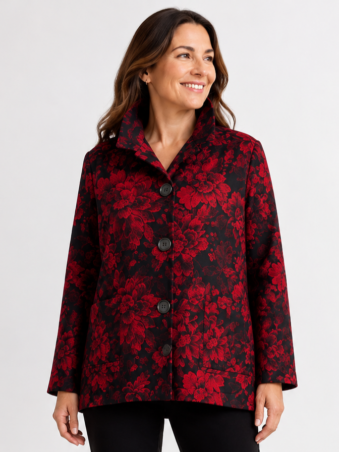Rose Wire Button Jacket