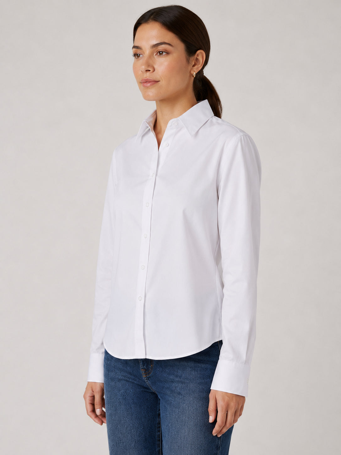 Non-Iron Long Sleeve Pinpoint Oxford Shirt