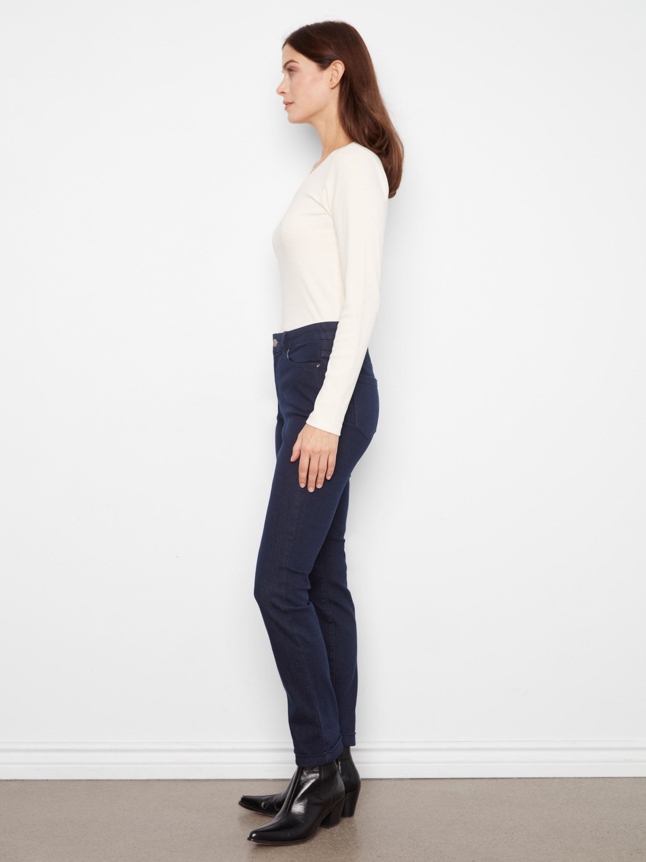Charlie B The Cuff 5-Pocket 29.5" Slim Leg Denim Jeans