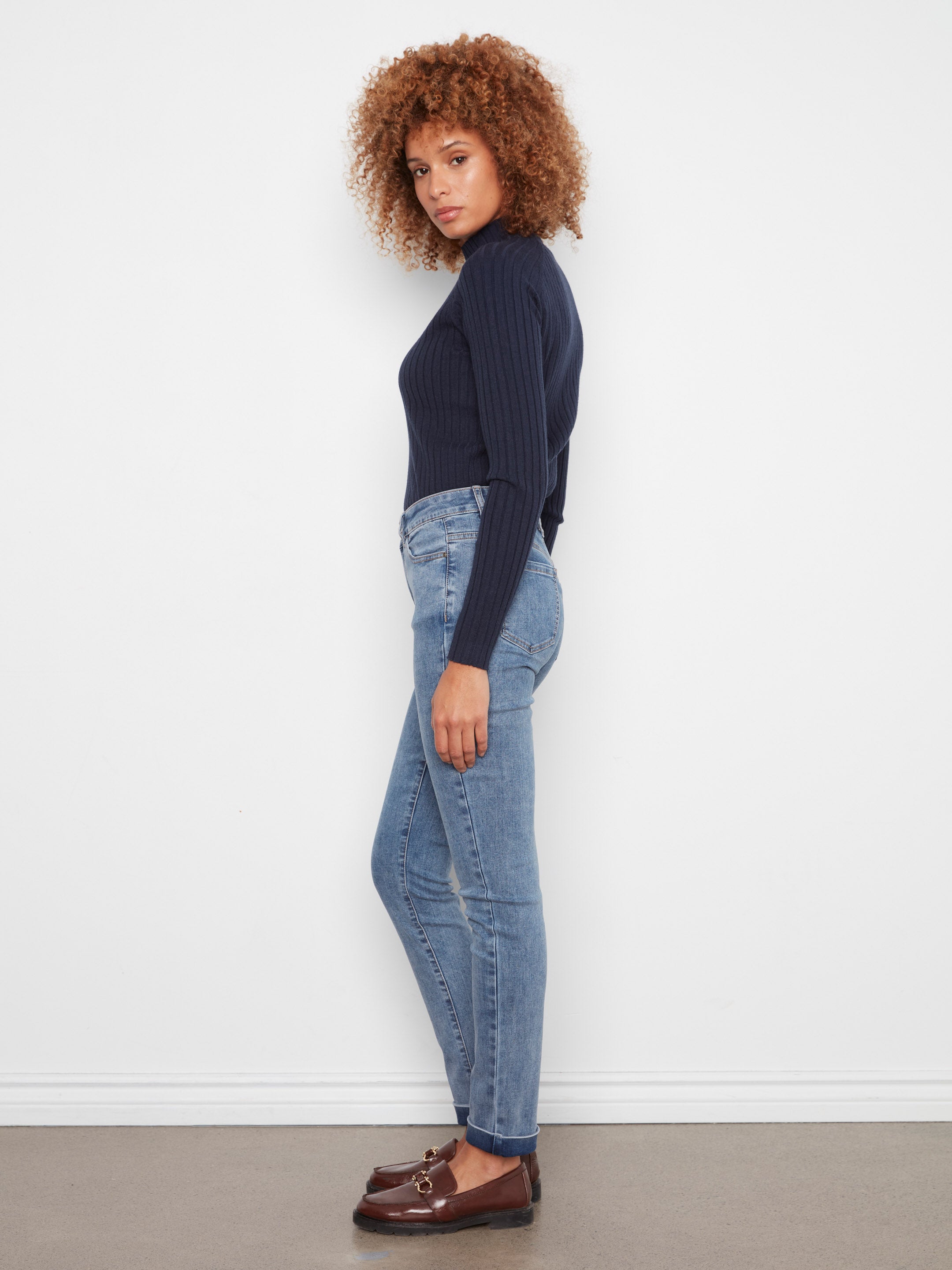 Charlie B The Cuff 5-Pocket 29.5" Slim Leg Denim Jeans