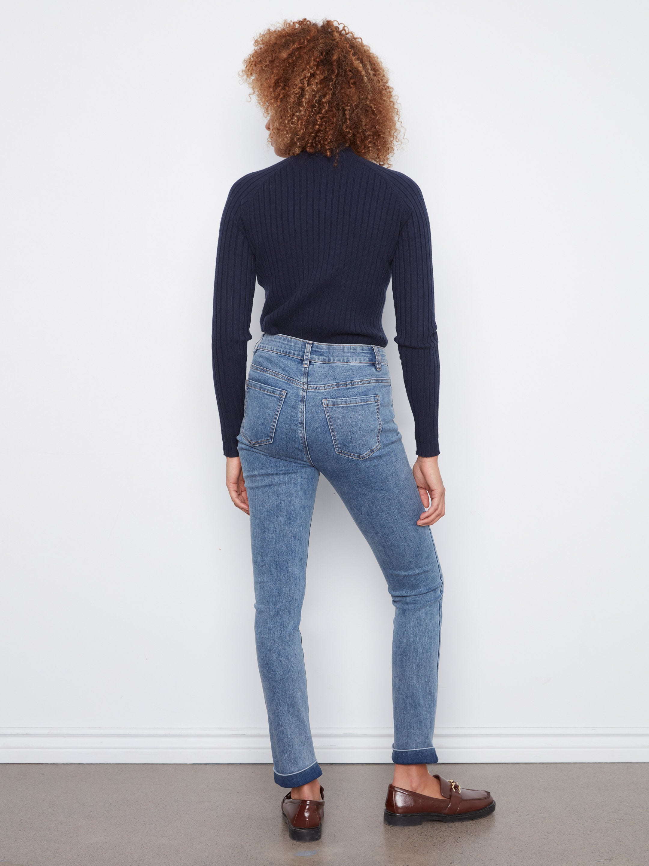 Charlie B The Cuff 5-Pocket 29.5" Slim Leg Denim Jeans