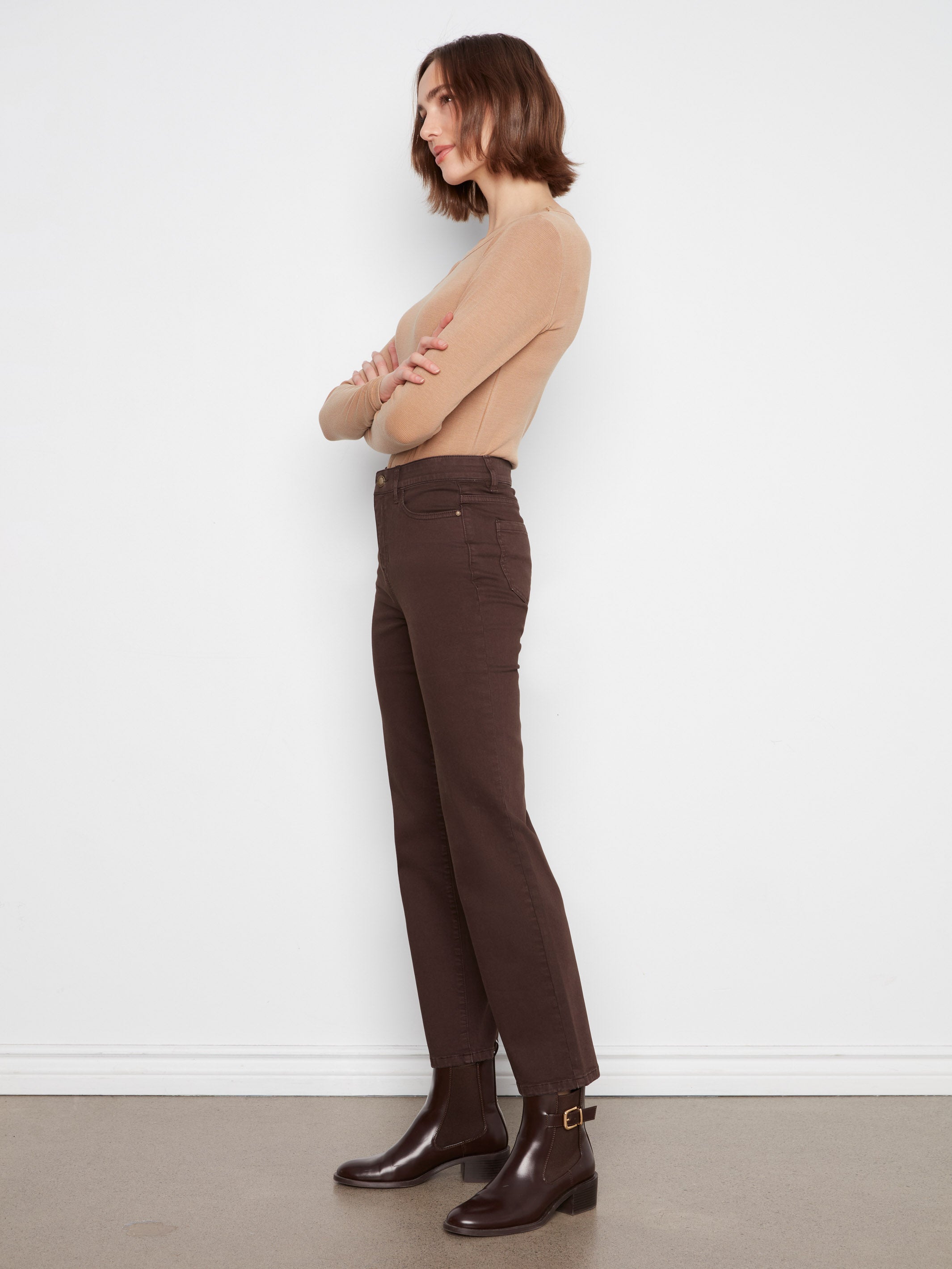 Charlie B Charlotte 5-Pocket 30" Straight Leg Pants