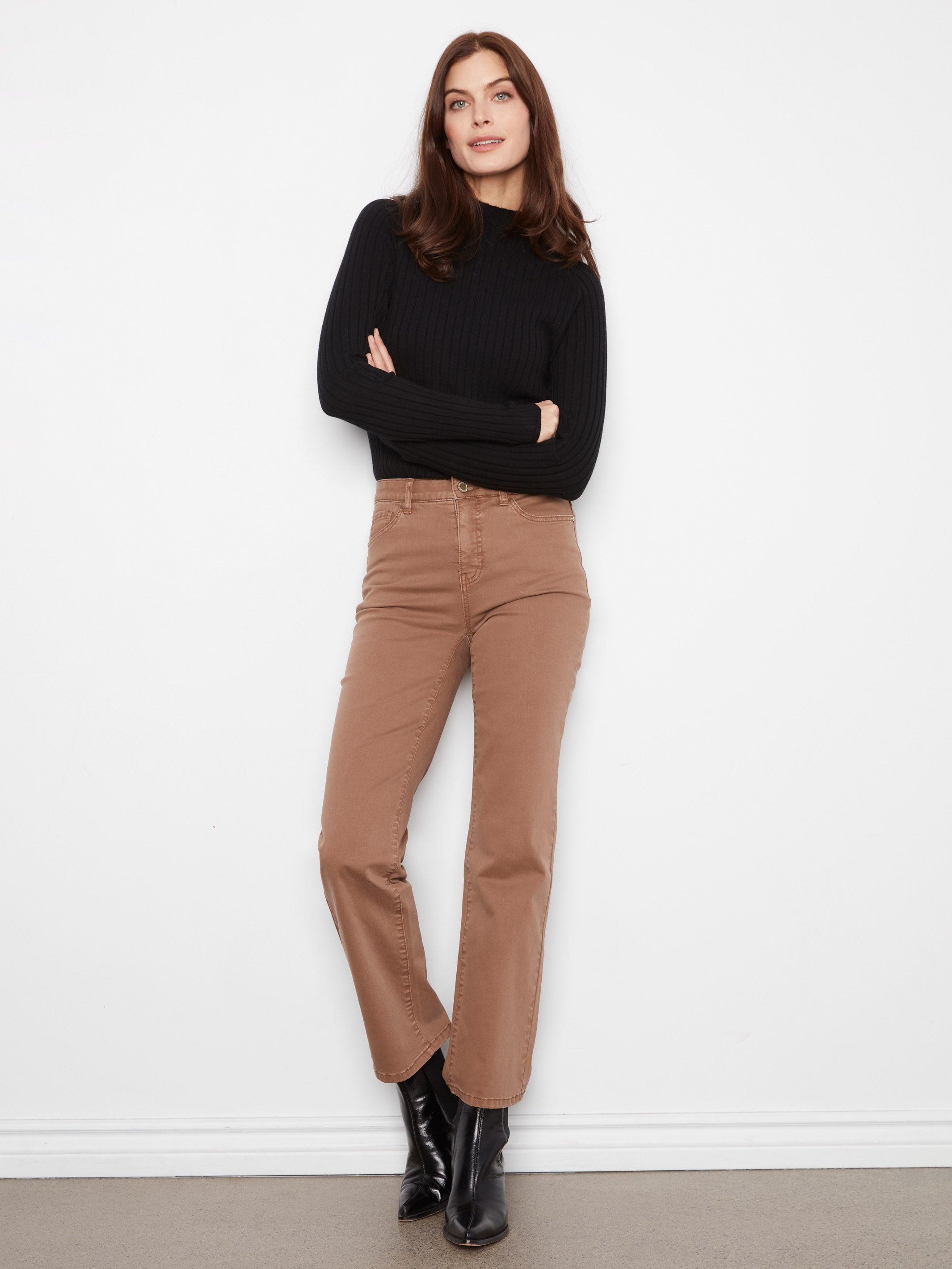 Charlie B Charlotte 5-Pocket 30" Straight Leg Pants