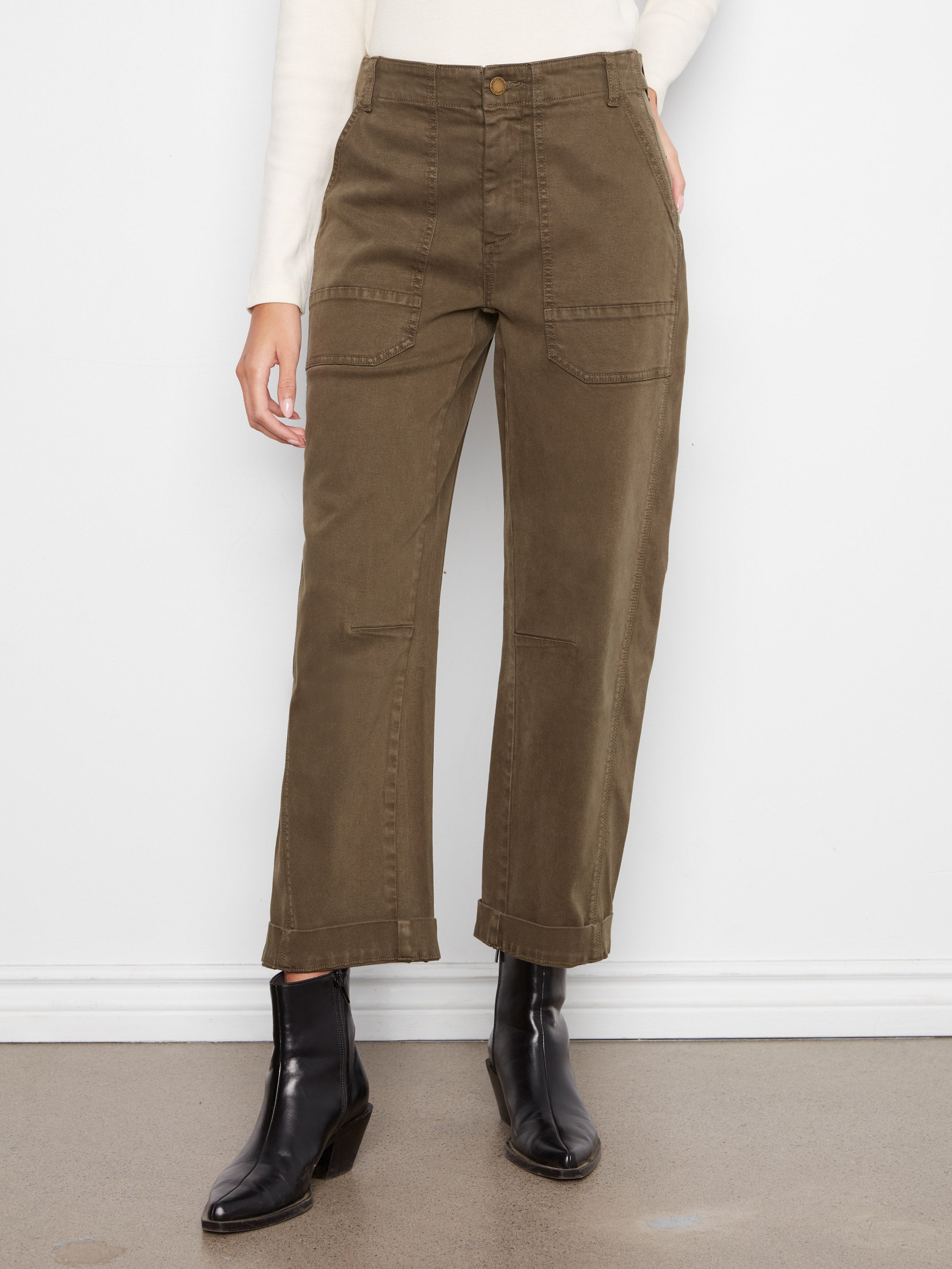 Charlie B Better Than a Barrel 27" Twill Pants