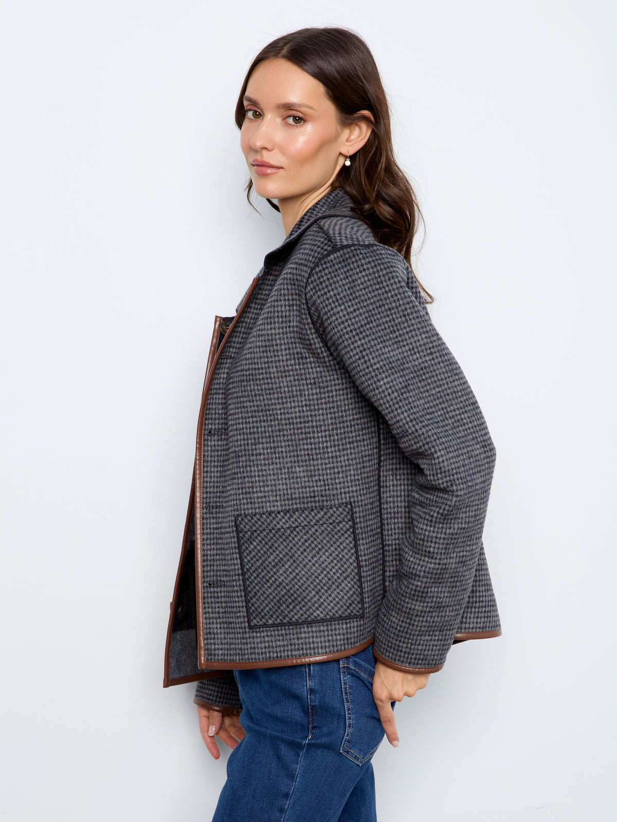 Charlie B Harvest Glow Reversible Plaid Jacket