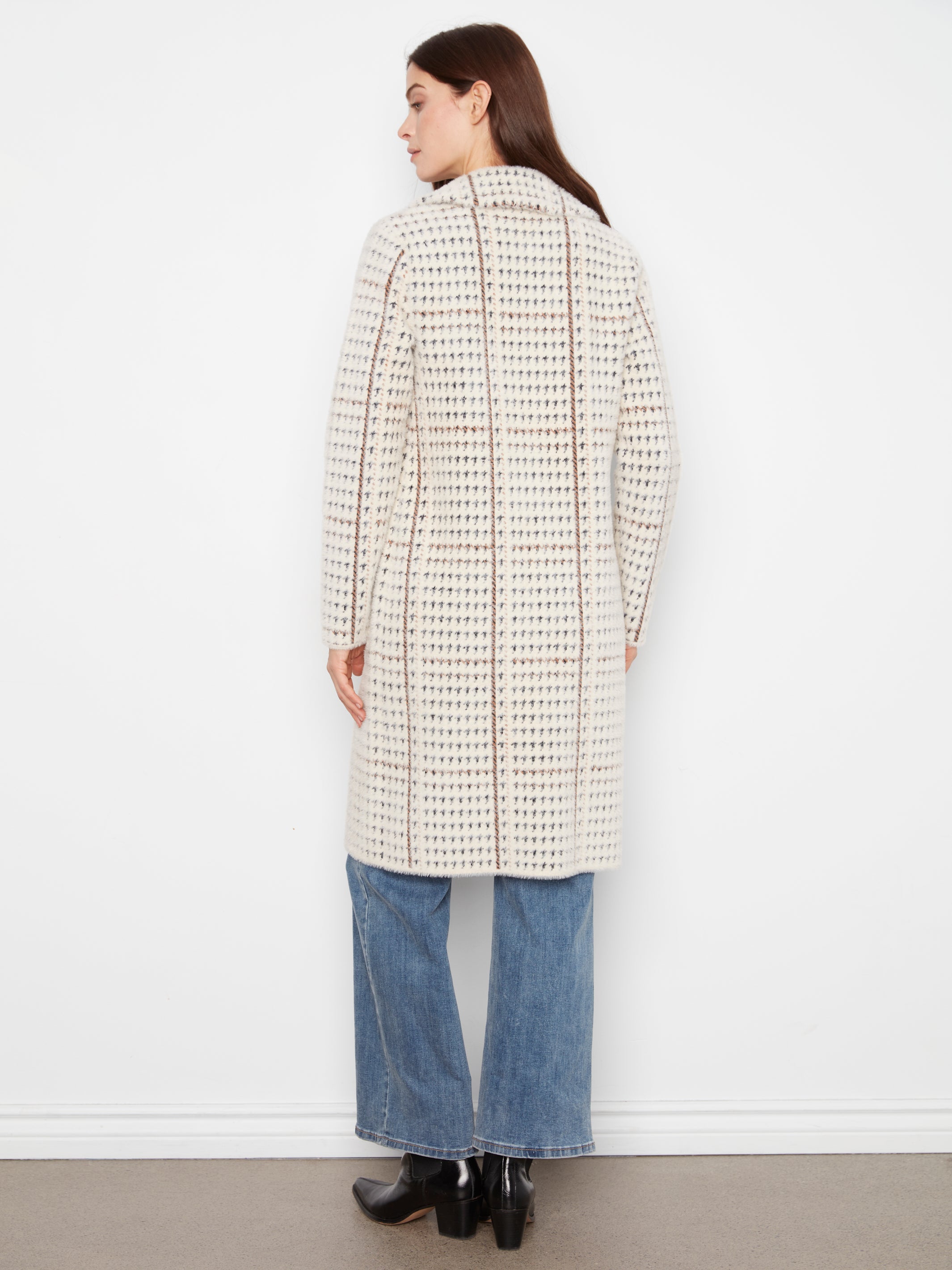 Charlie B Harvest Glow Eyelash Check Coat