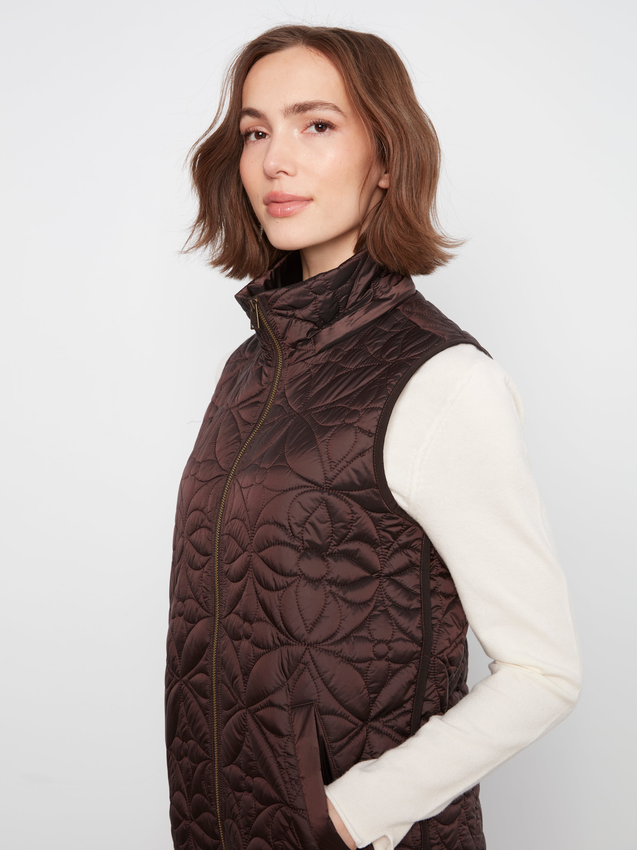 Charlie B Whisper Romance Pearl Hooded Vest