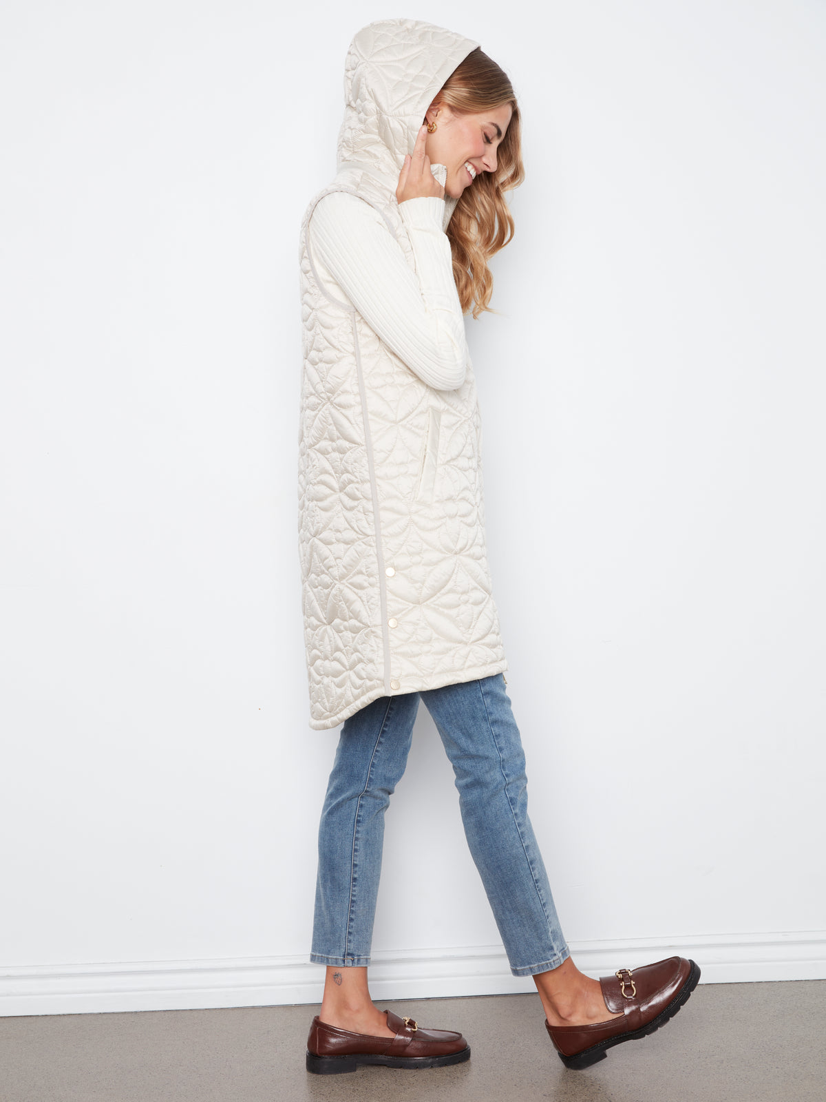 Charlie B Whisper Romance Pearl Hooded Vest