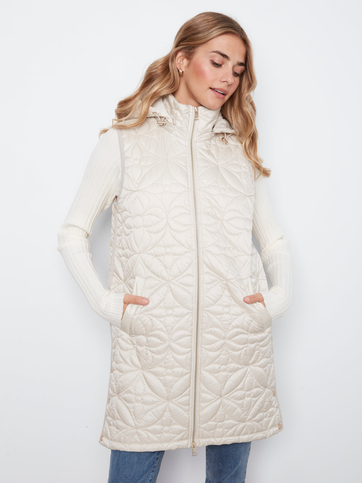 Charlie B Whisper Romance Pearl Hooded Vest