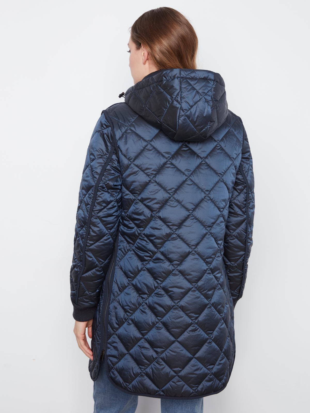 Charlie B Shine N Quilt Hooded Coat