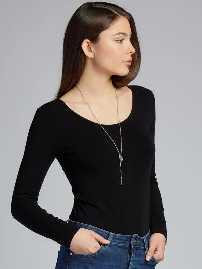 Bamboo Long Sleeve Scoop Neck Top