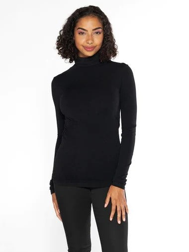 Bamboo Long Sleeve Turtleneck Top