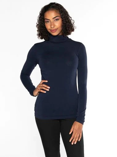 Bamboo Long Sleeve Turtleneck Top