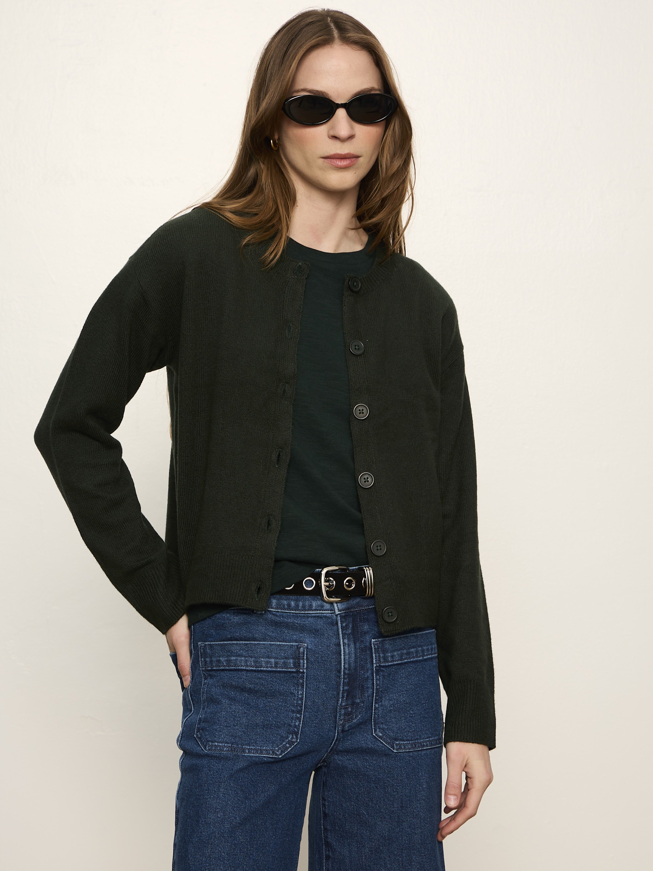 Sanctuary Must Have Button Front Crew Cardigan