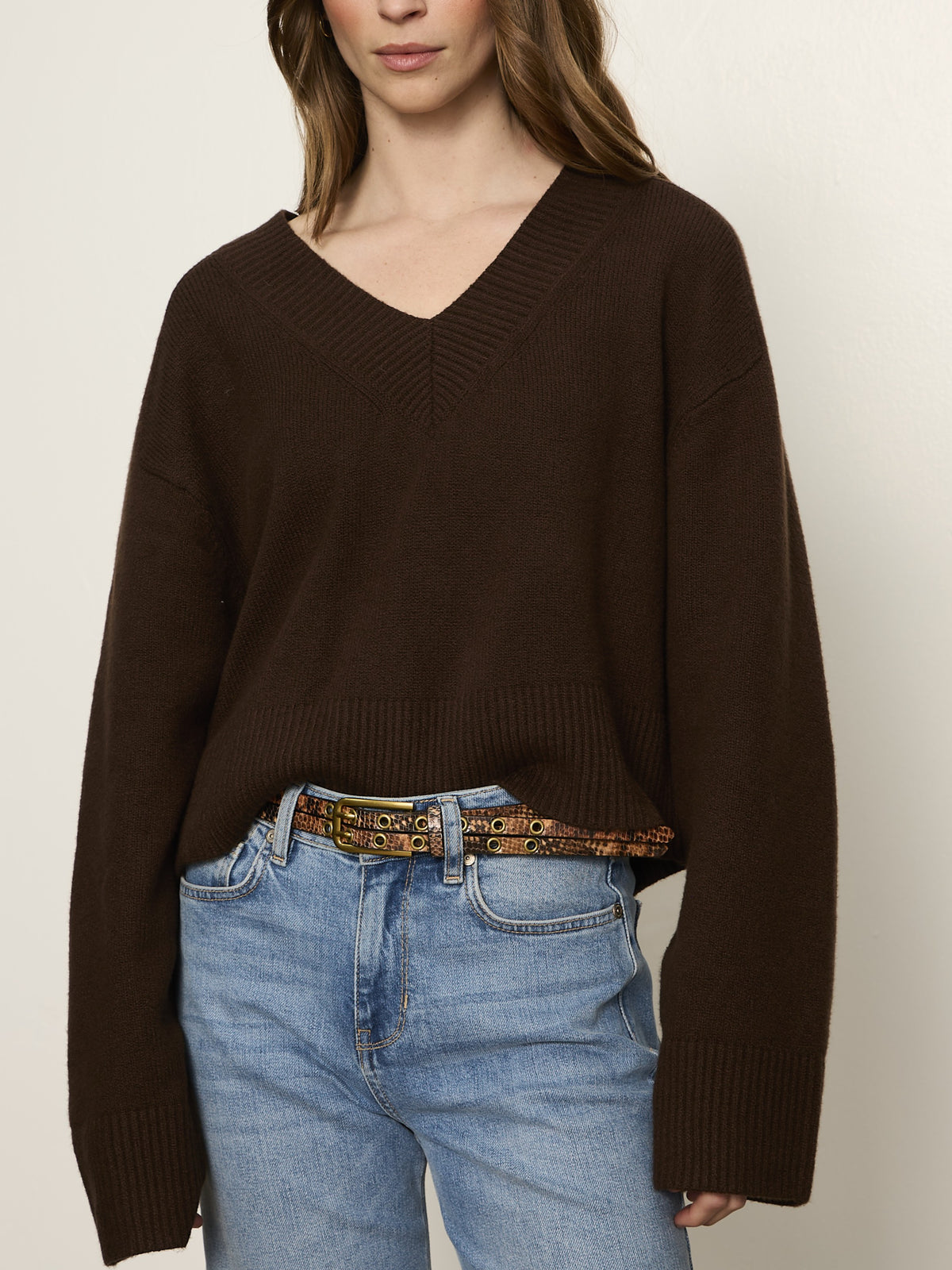 Sanctuary Vanna V-Neck Cuff Sweater